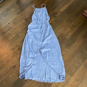 Long, halter top dress